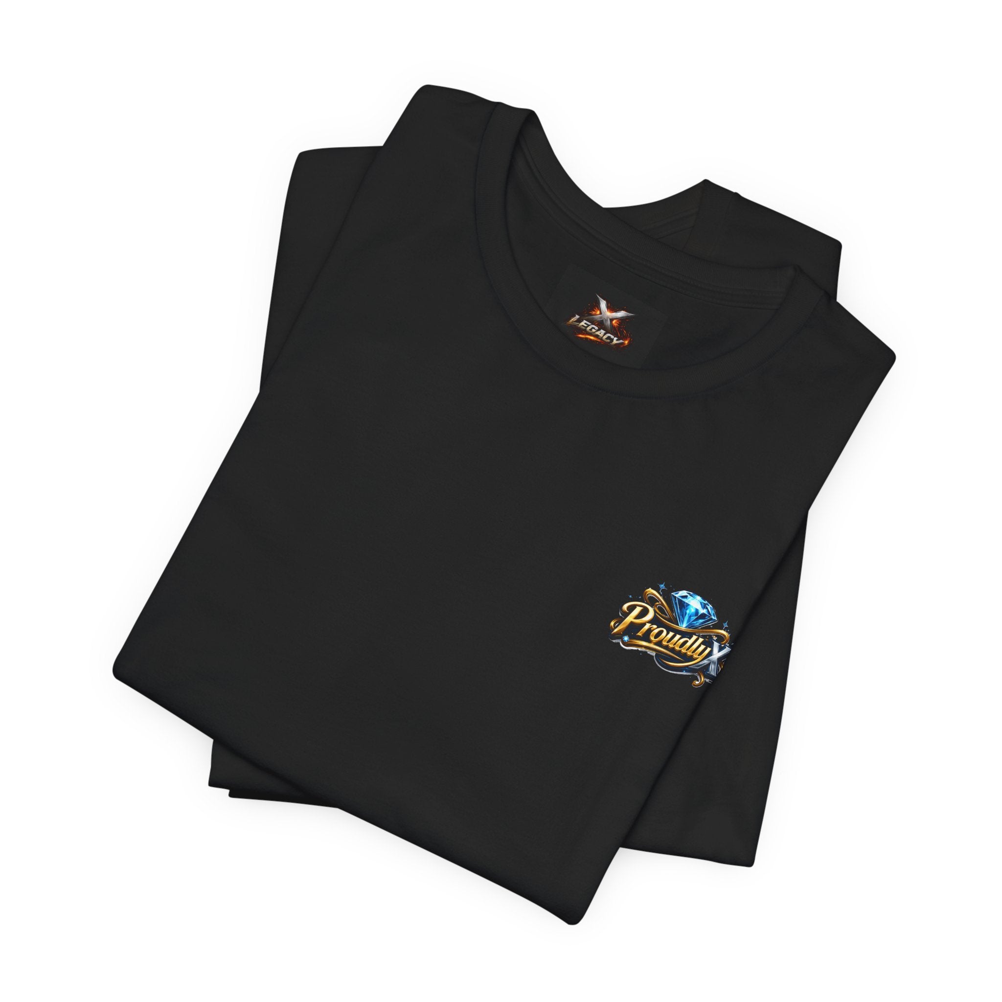 Proudly GenX Graphic Tee — "Proudly" Diamond Logo Shirt