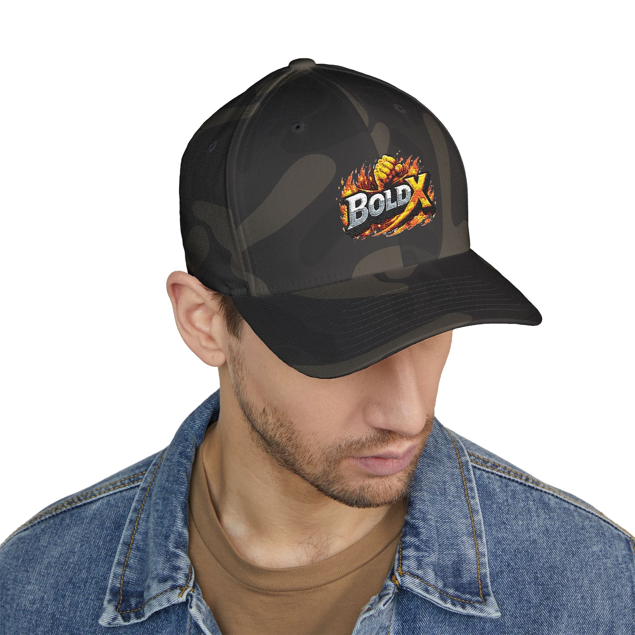 BoldX Flame Logo Embroidered Cap
