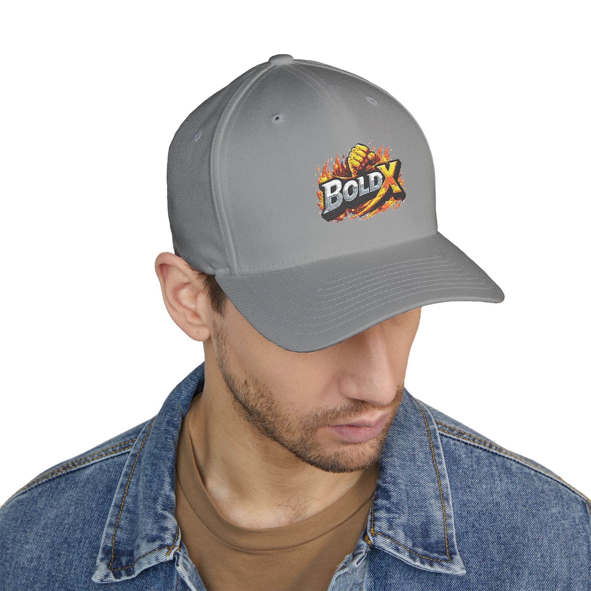 BoldX Flame Logo Embroidered Cap