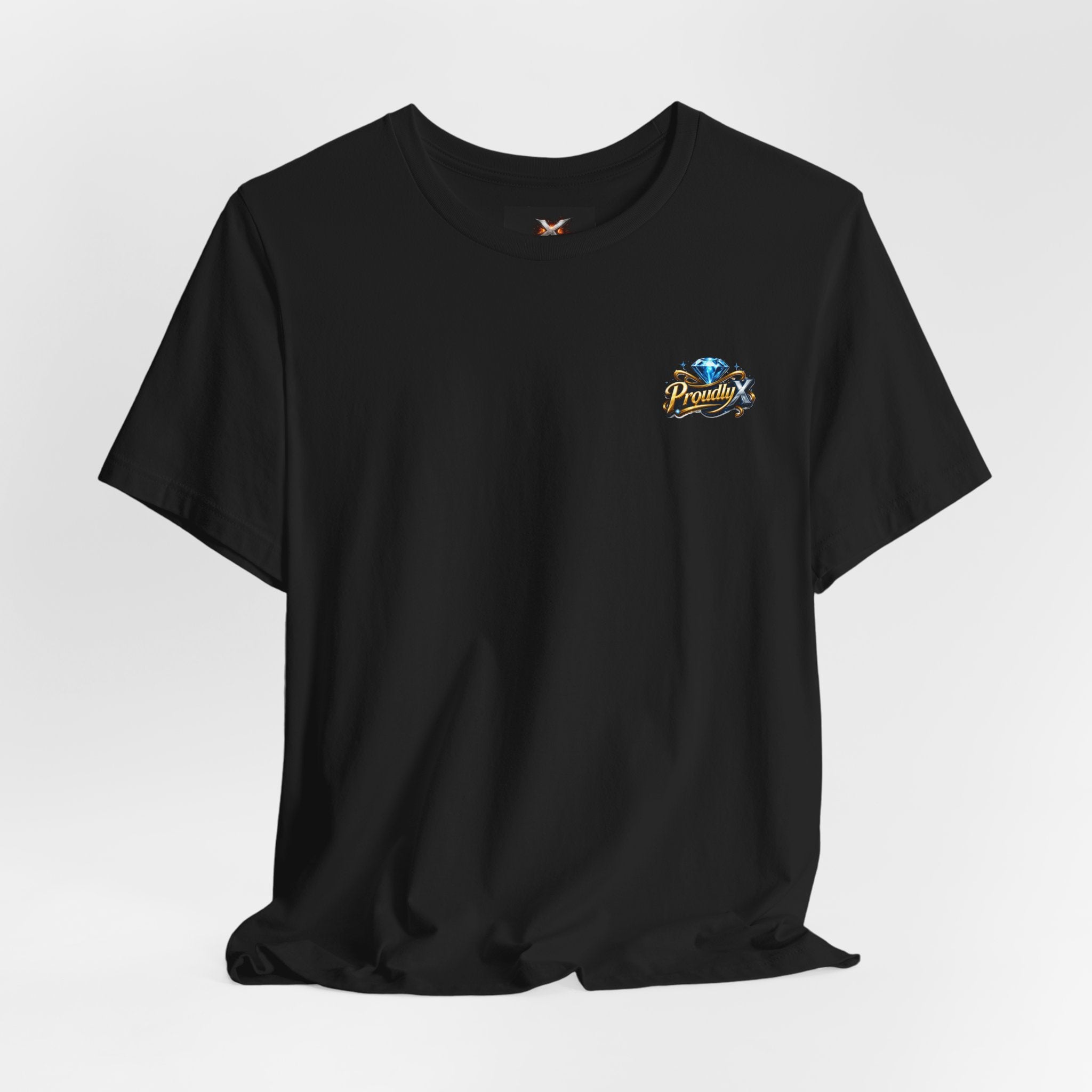 Proudly GenX Graphic Tee — "Proudly" Diamond Logo Shirt